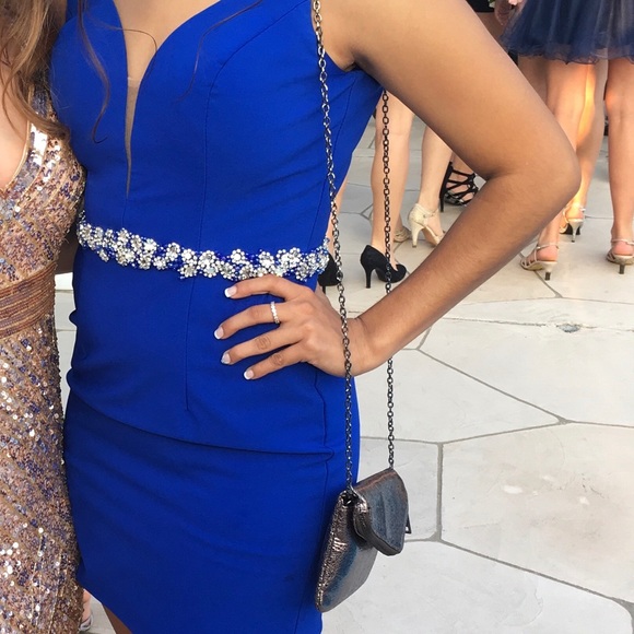 pink slip boutique Dresses & Skirts - Blue formal dress